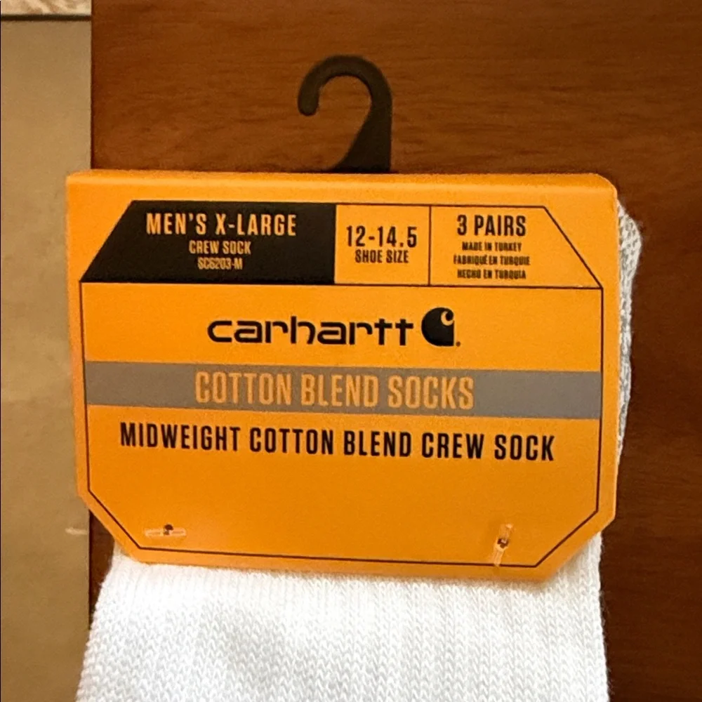 Carhartt- Midweight Cotton Blend Crew Sock 3-Pack - Picture 4 of 8